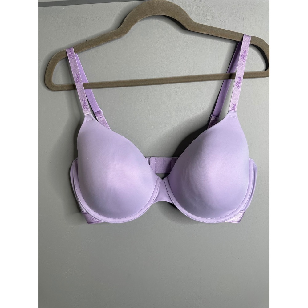 Victoria's Secret PINK Wear Everywhere T-Shirt Bra Lightly Lined Purple 38DD